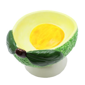 Bol pour animaux de compagnie en céramique artisanale en gros, bol surélevé incliné, design pour une alimentation saine, OEM ODM, distributeur de nourriture personnalisé pour chien et chat - Product Image 2