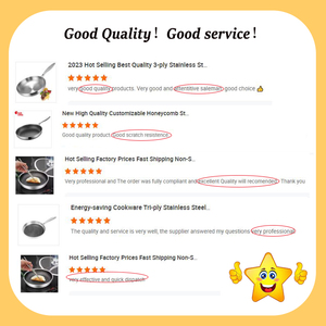 Vendita all'ingrosso di Tianxing per la casa e il <span class=keywords><strong>giardino</strong></span> di bistecche per la cottura delle uova Set padella a nido d'ape in acciaio inossidabile - Product Image 6