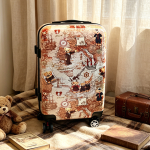 Set di Valigie di Lusso a 3 Pezzi, Resistenti e Semplici, Essenziali per Viaggi in Aeroporto, in Materiale PC Rigido, Logo Personalizzato, Ruote Girevoli, Antifurto - Product Image 1