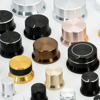 Bouton Hifi de vente d'usine 6mm arbre denté bouton double couleur pour A-1611 de commutateur d'amplificateur pour appareil Audio