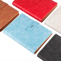 Cahier en cuir personnalisé de haute qualité 6 anneaux reliure à feuilles mobiles cahier à spirale dossier agenda planificateur organisateur papeterie