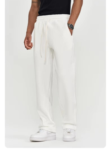 AL1688 HHJ <span class=keywords><strong>Pantaloni</strong></span> da <span class=keywords><strong>Tuta</strong></span> in Cotone Felpato 350gsm, Logo Personalizzato, <span class=keywords><strong>Pantaloni</strong></span> da <span class=keywords><strong>Tuta</strong></span> Oversize e Larghi per Uomo - Product Image 5