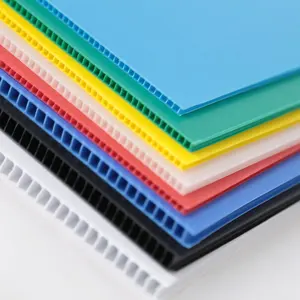 可定制彩色4毫米双壁聚丙烯波纹塑料板Correx板