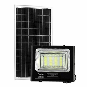 Chất lượng cao đen vuông nhôm Led năng lượng mặt trời nhẹ Lũ lụt điều khiển từ xa không thấm nước Đèn pha ngoài trời <span class=keywords><strong>40</strong></span> 60 100 200 <span class=keywords><strong>Watt</strong></span> - Product Image 1