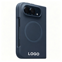 Étui de téléphone portable en silicone mat, coque de protection anti-empreintes digitales, protection d'objectif antichoc, coque protectrice fine pour iPhone 18 Duo