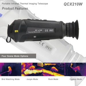 กล้องถ่ายภาพความร้อนอินฟราเรดแบบพกพา QCNV QCx210W ความละเอียด 256*192 พร้อม Wi-Fi Hotspot ตัวชี้เลเซอร์ สำหรับการสังเกตทางทะเล ตรวจจับระยะไกล - Product Image 6