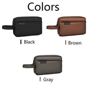 Borsa da uomo di nuovo arrivo alla moda per tutte le stagioni pochette <span class=keywords><strong>nera</strong></span> leggera in Nylon impermeabile per uomo - Product Image 2