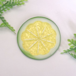 Commercio all'ingrosso 100 pz/lotto 3D di plastica artificiale fette di frutta al limone per Scrapbooking cassa del telefono cucina <span class=keywords><strong>camera</strong></span> stoviglie decorazione - Product Image 6