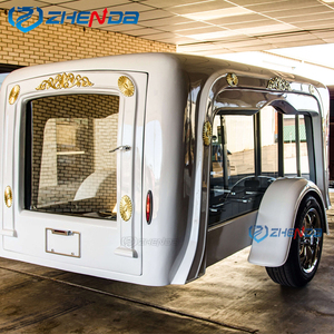 Hot Sale Funeral Horse Hearse Coffin Horse Buggy White Casket Chariot Electric Funeral Horse Carriage Coffin <b>Trailer</b> - Product Image 2