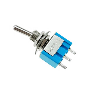 สวิตช์แบบโยก 3 ขา Mts ขนาดรู 6 มม. 2 ตำแหน่ง สีฟ้า สำหรับเปลี่ยนซ่อม - Product Image 3