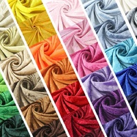 Prix bon marché personnalisé toutes les couleurs 100% polyester Panne velours tissu pour la maison Textile et vêtement