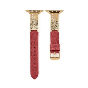 Bracelet en cuir Upro Luxury Meteor Hardware pour Apple Watch Series 11 10, bracelet fin et effilé pour iWatch 38-46 mm, bracelet pour femme - Product Image 6