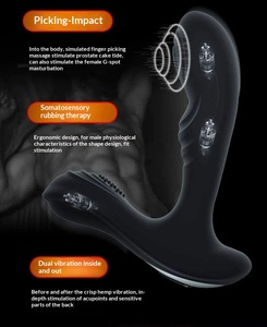 Juguete Sexual para Adultos, Masajeador de Próstata para Hombres, Tapón Anal con Control Remoto Inalámbrico, Modelo Vibrador Percusivo BF-025 para Hombres y Mujeres - Product Image 6