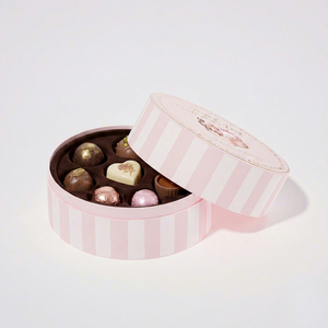 Boîte cadeau en papier avec couvercle et base ronds de qualité alimentaire, emballage personnalisé avec logo, boîte cadeau en chocolat pour la Saint-Valentin - Product Image 2