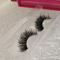 Vendeur de cils, étiquettes d'emballage privées personnalisées en gros, Spike, extensions de cils individuelles, cils à bande complète