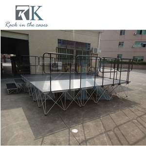 Plataforma de Escenario Portátil de Aluminio, Kit de Escenario Modular para Conciertos, Eventos y Bodas - Product Image 5