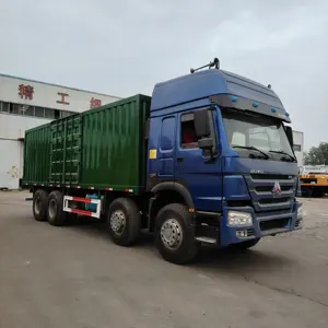 Second Hand Howo 8 × 4 40 Tonnen Diesel Lieferwagen Box Ladeluftwagen Sinotruk neue gebrauchte Ladestapel-Lkw