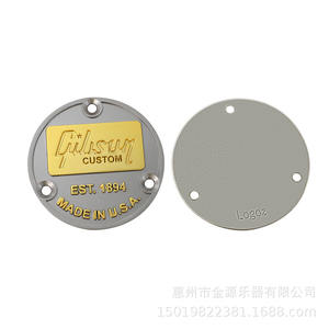 Cache-interrupteur en métal peint à la main pour <span class=keywords><strong>guitare</strong></span> <span class=keywords><strong>électrique</strong></span> <span class=keywords><strong>Gibson</strong></span> <span class=keywords><strong>Epiphone</strong></span> EST 1894, gravure animale sur plaque arrière - Product Image 4