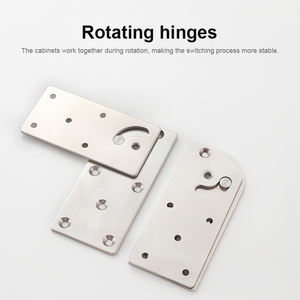 โต๊ะคอมพิวเตอร์อเนกประสงค์ขนาดเล็กสำหรับโฮมออฟฟิศ รูปตัว L หมุนได้ 90 180 องศา พร้อมอุปกรณ์ฮาร์ดแวร์ โต๊ะพับได้ทันสมัย - Product Image 2