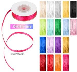 Cinta de Raso de 4 cm para Regalo de Navidad, Cinta Decorativa de Tela, Cinta de Rosas, 25 Yardas/rollo, Cinta de Regalo de Doble Cara - Product Image 5