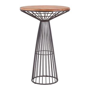 Sustainable Contemporary Metal <b>Bar</b> <b>Table</b> Stylish Home Accent Farmhouse Decor With Urban Style for <b>Kitchen</b> and Hall - Product Image 4