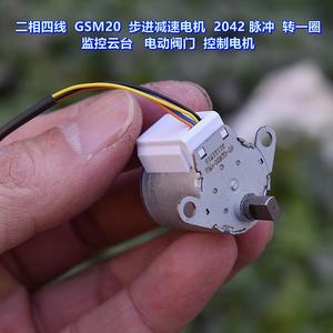 Motor paso a paso Gsm20 de 2 fases y 4 cables, 12V, mini motor eléctrico para control de válvulas eléctricas de monitoreo y movimiento horizontal/vertical. - Product Image 2