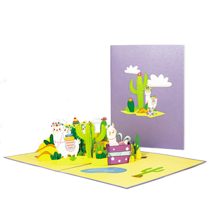 Venta al por mayor <span class=keywords><strong>de</strong></span> animales Pop up tarjeta <span class=keywords><strong>de</strong></span> invitación bendición <span class=keywords><strong>de</strong></span> vacaciones tarjeta <span class=keywords><strong>de</strong></span> agradecimiento con sobre colorido Alpaca 3D tarjeta <span class=keywords><strong>de</strong></span> felicitación <span class=keywords><strong>de</strong></span> <span class=keywords><strong>cumpleaños</strong></span> - Product Image 6