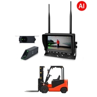 Système de sécurité sans fil pour chariot élévateur avec détection de hauteur de levage et d'angle d'inclinaison, kit moniteur caméra HD sans fil 7 pouces