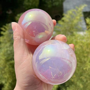 Esfera de Cuarzo Rosa Aura Ángel Natural de Alta Calidad al por Mayor para Decoración del Hogar y Regalo - Product Image 6