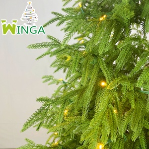 Árbol de Navidad Artificial Preiluminado, Material PE Ecológico, Forma Cónica, Luces LED Opcionales, Base de Plástico Resistente, Fácil Montaje - Product Image 5