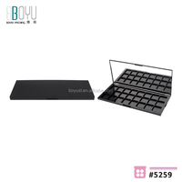 Palette de fard à paupières noir mat 24 couleurs