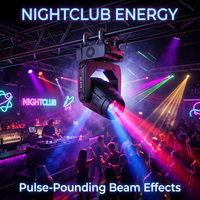 Projecteur Sharpy Beam 380W IP65 avec contrôle DMX512 et sonore pour éclairage de scène, discothèque, mariage et conférence