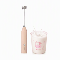 Mousseur à lait électrique USB portable, batteur à café manuel, fouet à œufs de cuisine pour latte et chocolat chaud