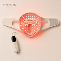 Masker Terapi LED Profesional EYCO Masker Wajah Cahaya Merah 630Nm 850Nm Masker Cahaya Terapi LED 3D