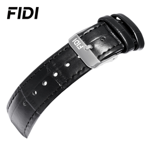 Reloj de Pulsera FIDI para Hombre, Cronógrafo de Cuarzo, Correa de Cuero, Fase Lunar, Calendario, Esfera con Números Romanos, Casual, de Negocios, Personalizado - Product Image 4