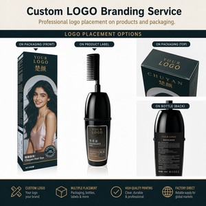 Peine Aromático para Teñir el Cabello CHUYAN, Fórmula Amigable con el Cuero Cabelludo, Diseño Fácil de Peinar para Refrescar el Cabello Diariamente, Logotipo Personalizado OEM, Seguridad MSDS - Product Image 2