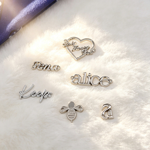 Stamped Custom Metal <b>Name</b> <b>Tags</b> Own Private Brand Design Sew‑on Metal Logo Labels for Clothing Bag Jeans Accessories - Product Image 4