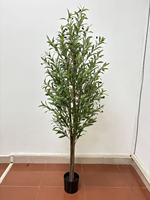 Décoration d'arbre vert artificiel pour la maison, plantes en pot artificielles pour le salon, ornements élégants pour la table à manger