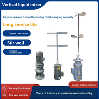Mélangeur vertical en acier inoxydable pour réservoir, agitateur électrique à entrée par le haut avec pales, agitateur industriel pour le traitement de l'eau