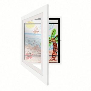 Kids Artwork <b>Picture</b> <b>Frame</b> Changeable in Black Brown Gray A4/A3/<b>A2</b> 9x12" Rustic Design Customizable Sizes - Product Image 2