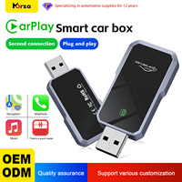 Carplay Adaptateur Dongle USB Type-C Mini GPS sans fil à commande vocale pour montage universel-Mise à niveau OTA Compatible Apple Android