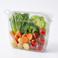 Sacs de congélation en silicone platine de qualité alimentaire en gros, ensemble de sacs de conservation des aliments réutilisables