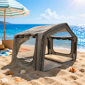 Aufblasbares Acht-Meter-Quadrat-Zelt für Draußen, Tragbarer Event-Unterstand, Einfacher Aufbau, Wasserdichtes Zelthaus zum Camping - Product Image 5