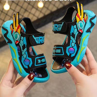 Sandales pour enfants à semelle souple antidérapante, légères en PVC, chaussures de plage pour garçons, sandales décontractées pour enfants, design tendance