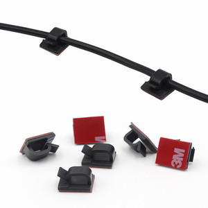 Pinces de Fixation en plastique auto-adhésives, 30 pièces, attaches de <span class=keywords><strong>câble</strong></span>, organisateur de stockage de réticule de fil <span class=keywords><strong>électrique</strong></span>, accessoires de câblage - Product Image 3