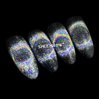 Sheenbow arc-en-ciel étincelant 9D verre réfléchissant oeil de chat magnétique oeil de chat vernis à ongles Gel Pigment pour ongles