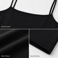 Robes d'été décontractées pour femmes, unies, lavables, à fines bretelles, double doublure, moulantes, maxi, en polyamide et élasthanne