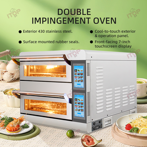 Mini cocina para desayuno, horneado electrónico, panadería, aire caliente, <span class=keywords><strong>convector</strong></span> eléctrico, <span class=keywords><strong>horno</strong></span> de doble impacto sin ventilación - Product Image 2