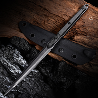 Couteau de survie en acier OEM 5Cr13Mov, brise-glace, outil tactique EDC, couteau de camping à lame fixe personnalisable pour les marques en gros