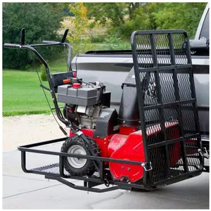 500Lbs Steel Scooter Lawn Mower Snow Blower Hauler Car Hitch Cargo Carrier Loading Ramp Folding Luggage Rack